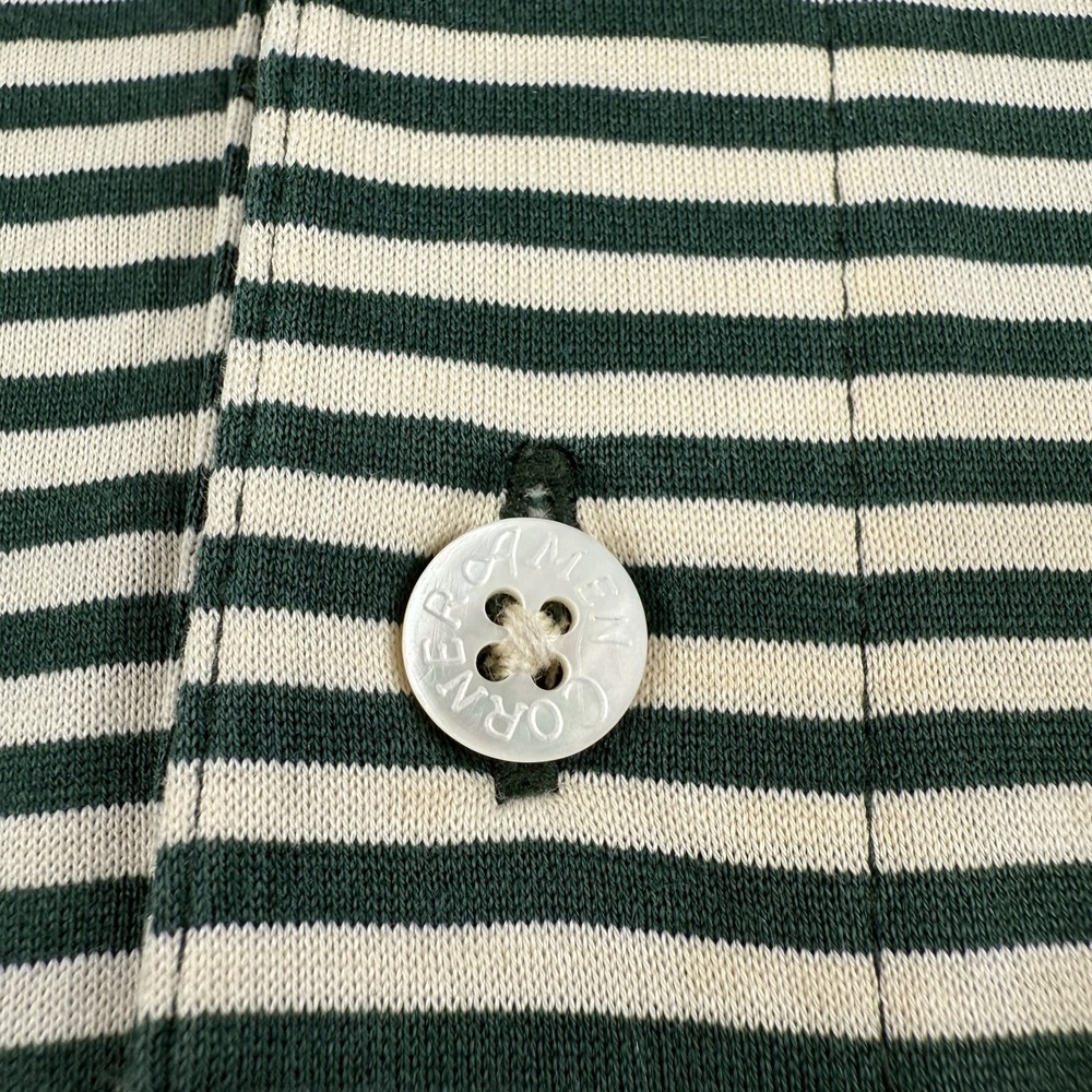 Vintage Masters Amen Corner Polo Shirt XL Green Stripe Bobby Jones Augusta Golf - Picture 6 of 13